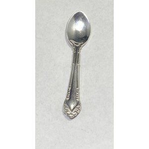 Silverman Brothers SB 925 Salt Spoon Brooch Pin Ornate Designer Signed Vintage